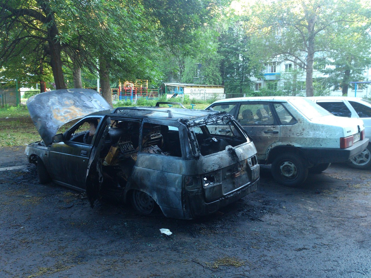 В Засвияжском районе произошло возгорание автомобиля ВАЗ-2111 «Богдан»  Улпресса - все новости Ульяновска