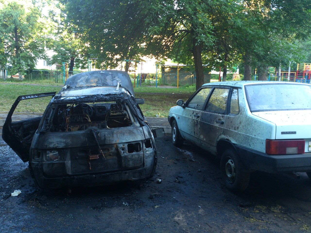 В Засвияжском районе произошло возгорание автомобиля ВАЗ-2111 «Богдан»  Улпресса - все новости Ульяновска