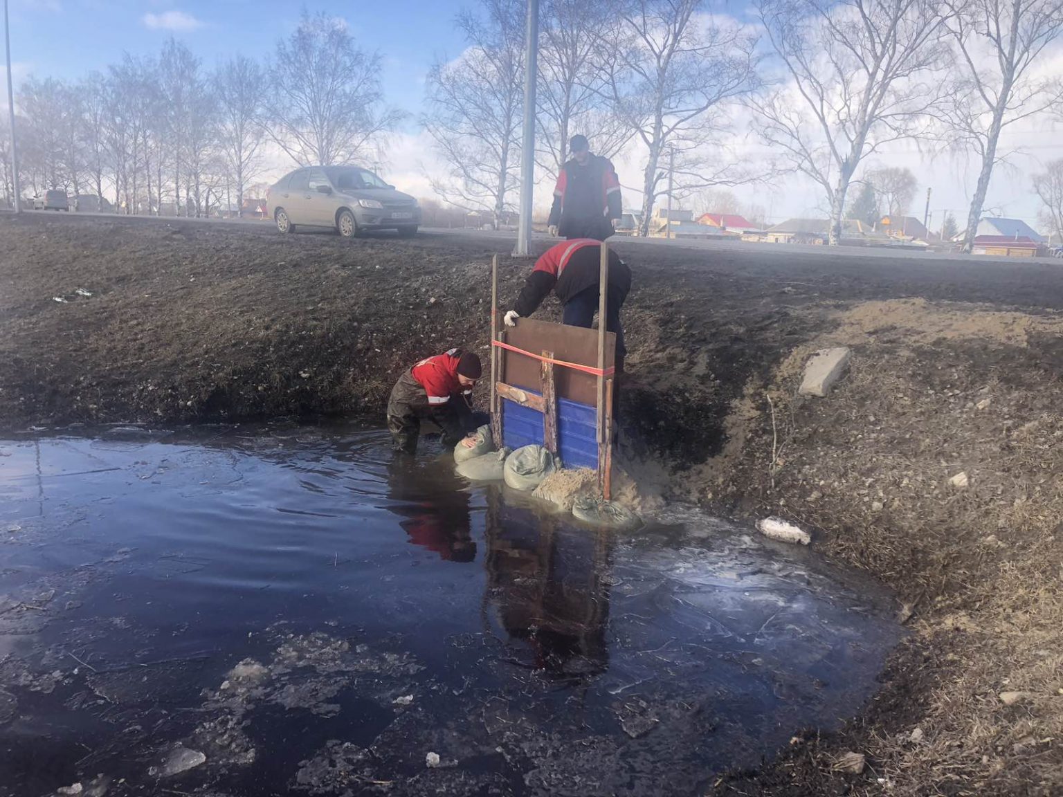 Понижение уровня воды в оке