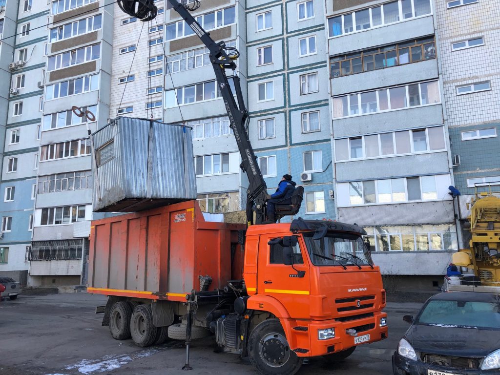 За день в Засвияжье демонтировали две незаконные охранные будки с парковок  Улпресса - все новости Ульяновска