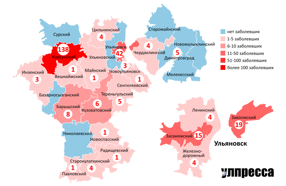 Карта погоды ульяновской области