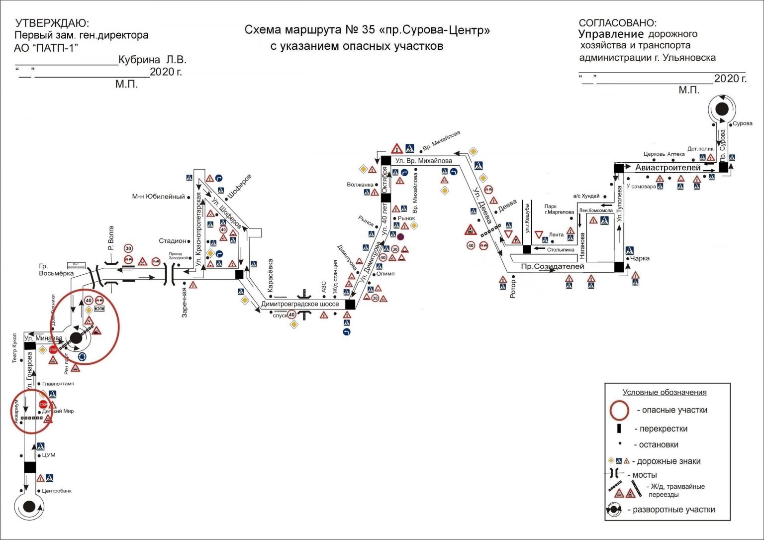 Схема движения 18 маршрута оренбург