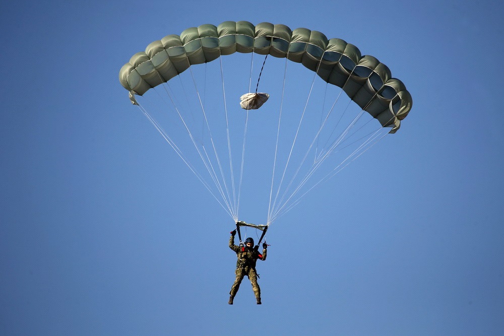 Topless Parachuting