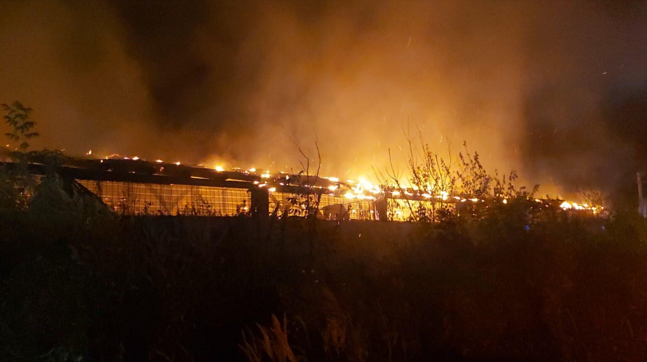 В Ульяновске патронный завод пожар