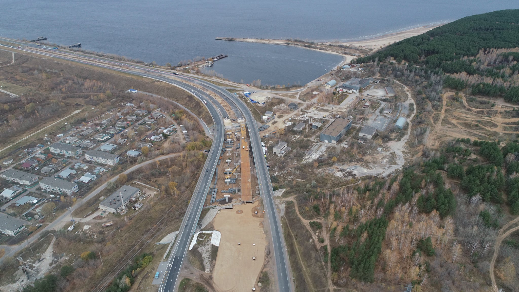 Новая развязка президентского моста Ульяновск