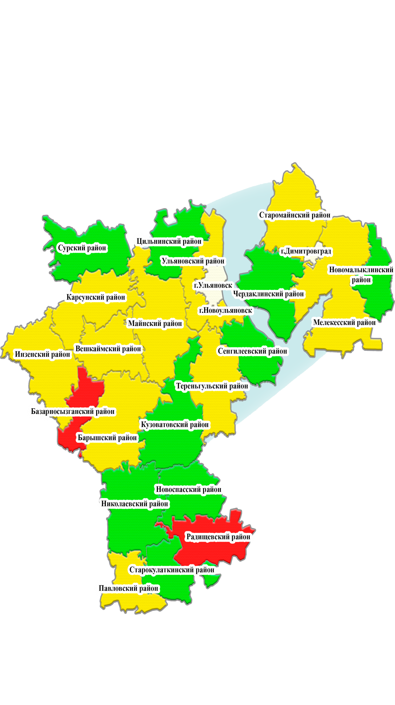 Новомалыклинский район карта