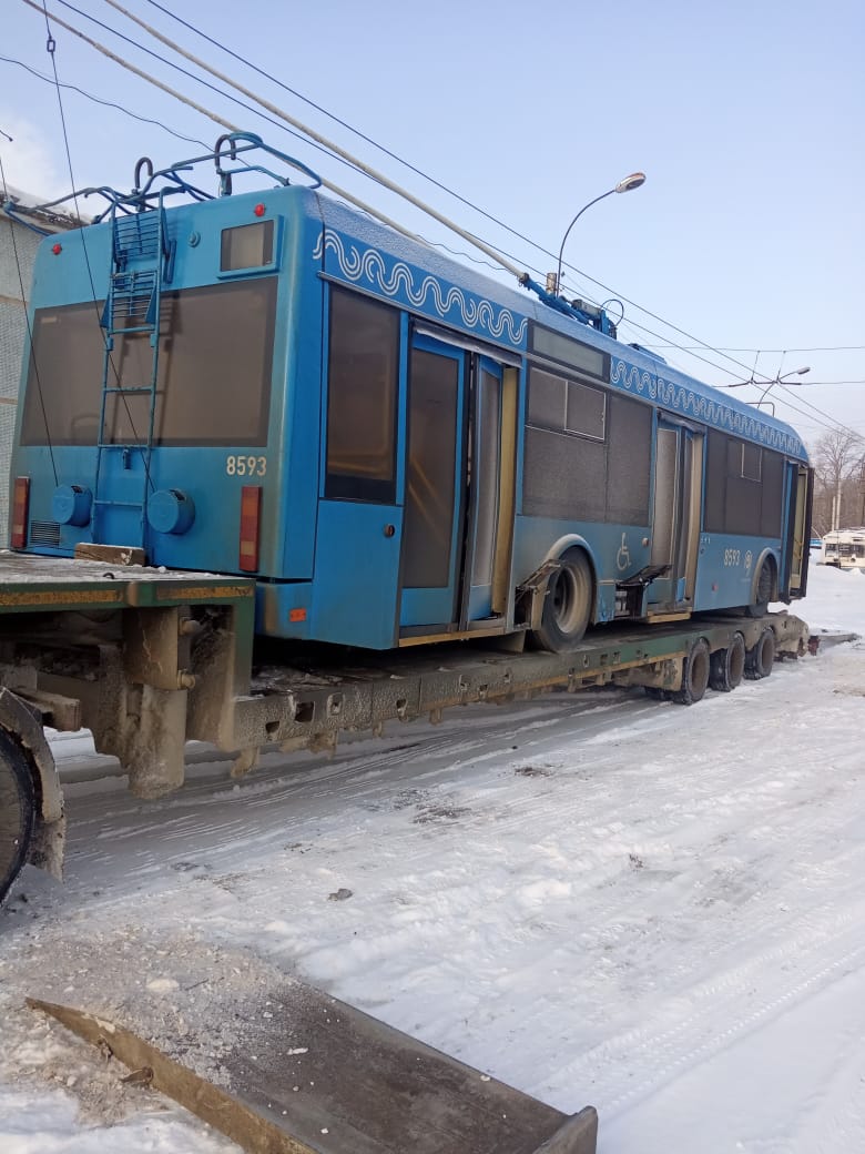 В ульяновское депо доставили 13-й подержанный троллейбус из Москвы Улпресса  - все новости Ульяновска