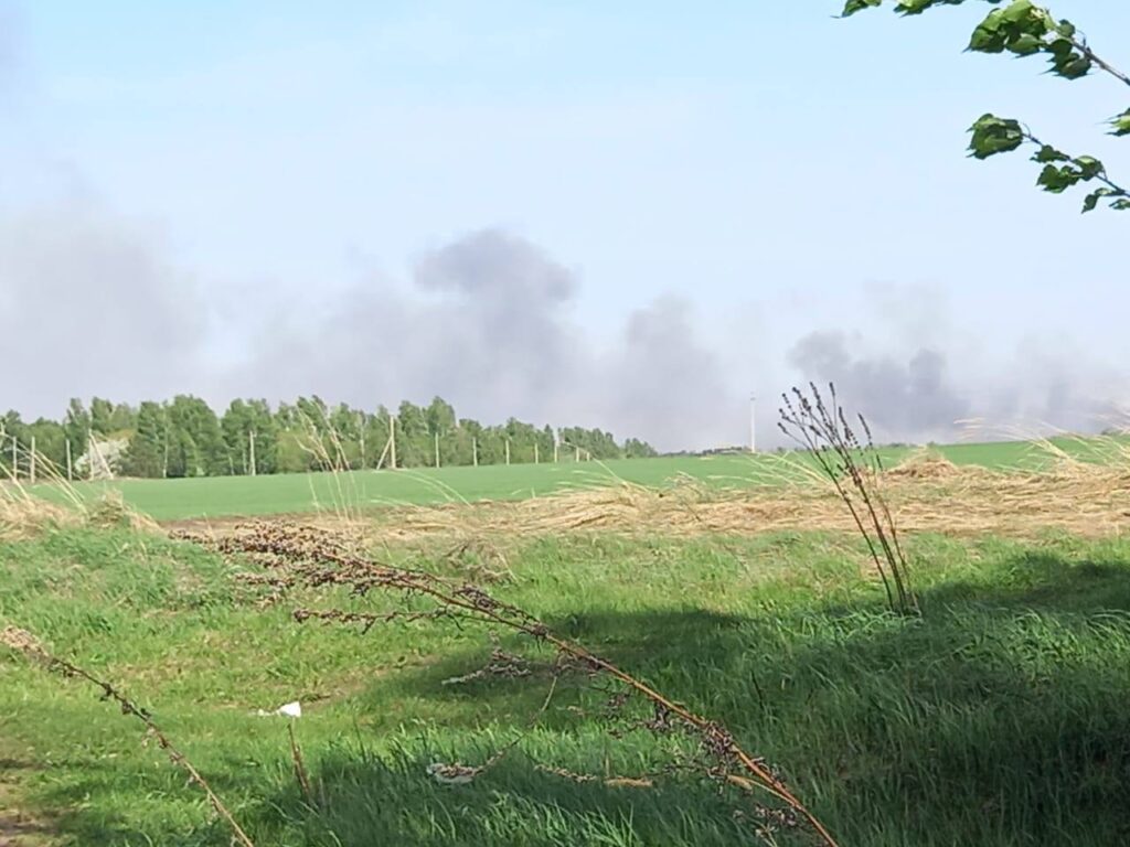 В Старомайнском районе не допущен переход огня в лес: видео Улпресса - все  новости Ульяновска