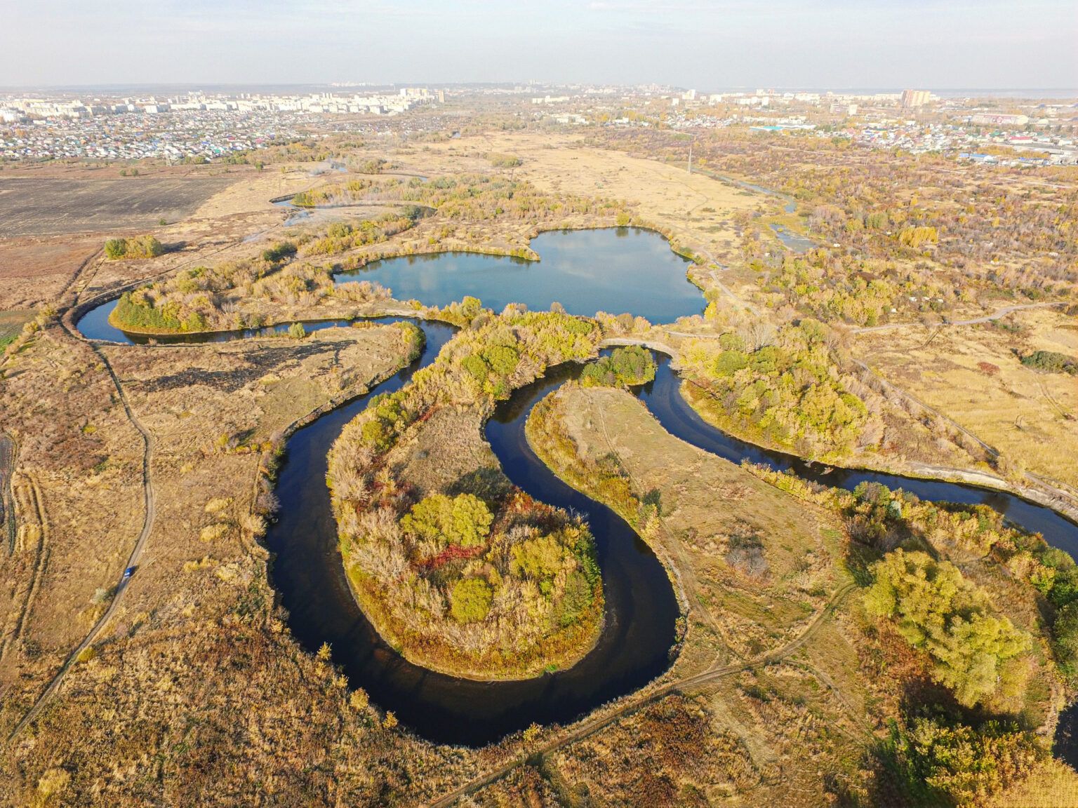 Река Волга и Свияга в Ульяновске
