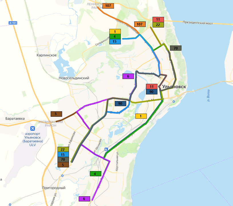 Маршрут 22 ульяновск схема