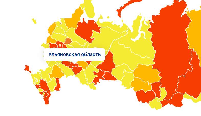 В 14 областях также