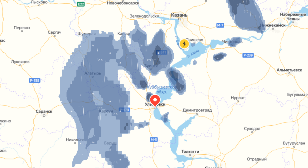 Карта осадков сызрань на сегодня