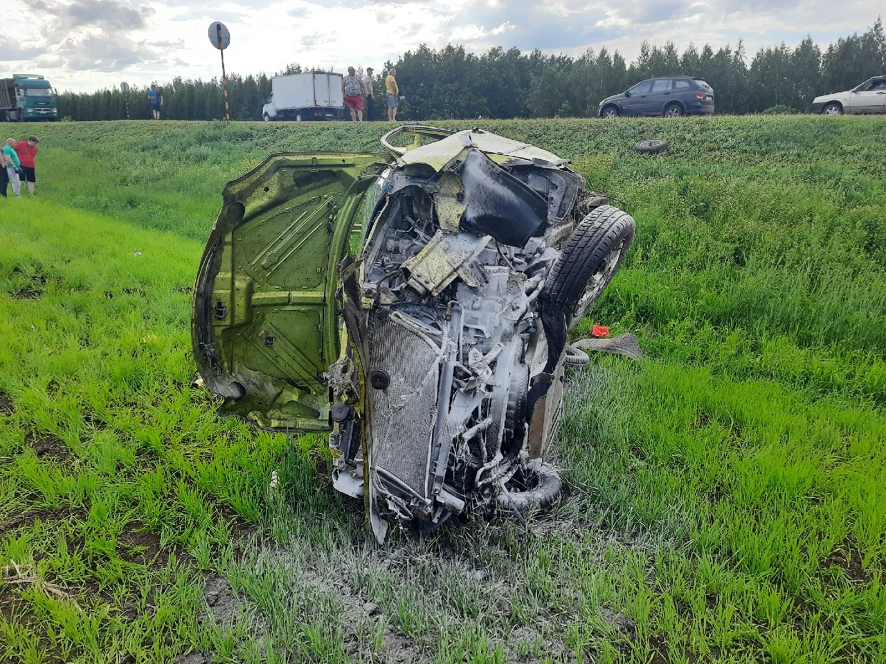 В Сурском районе девушка за рулем Chery вылетела с трассы в кювет: фото с  места аварии Улпресса - все новости Ульяновска