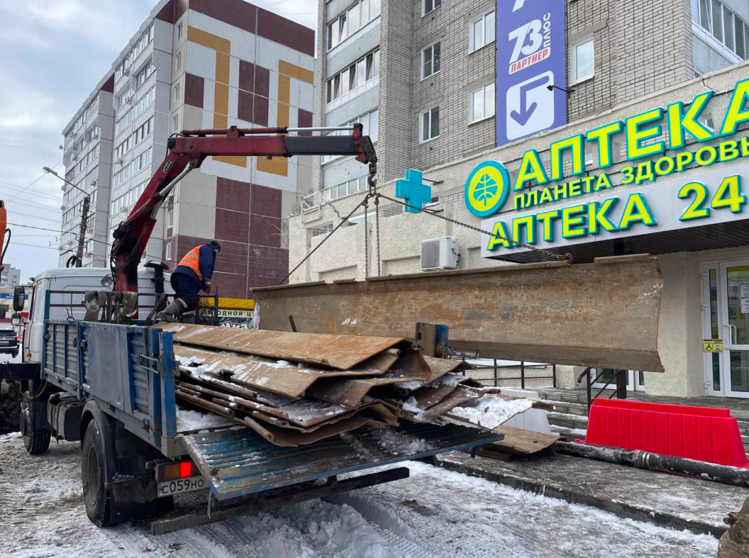 Просевший на Рябикова коллектор будут чинить несколько недель Улпресса -  все новости Ульяновска