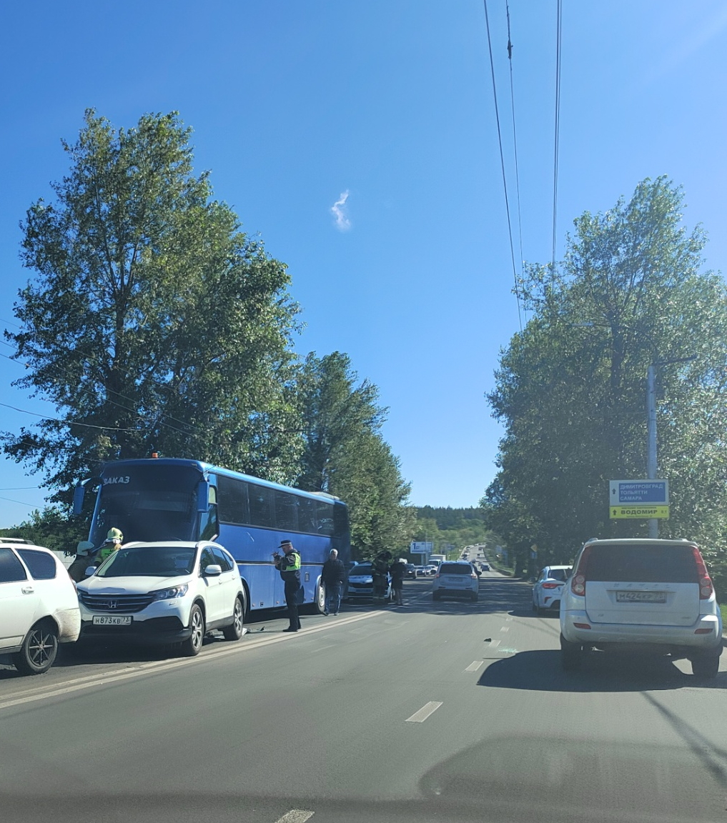 Движение на Димитровградском шоссе затруднено из-за массового ДТП: фото  Улпресса - все новости Ульяновска