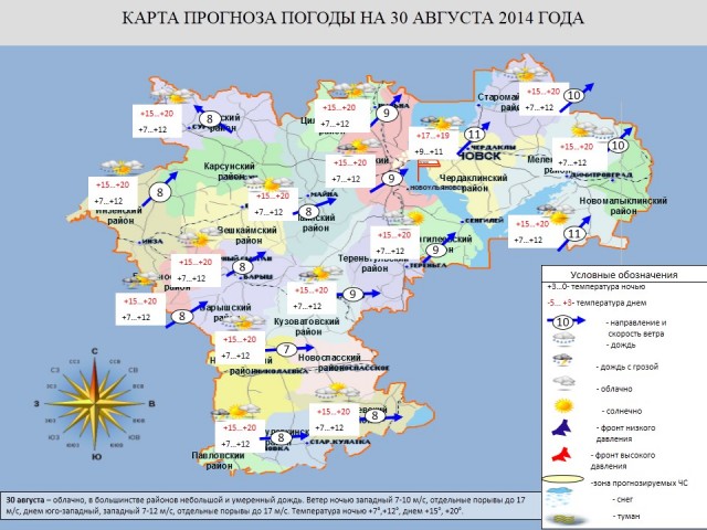 Карта осадков ульяновск и ульяновская область