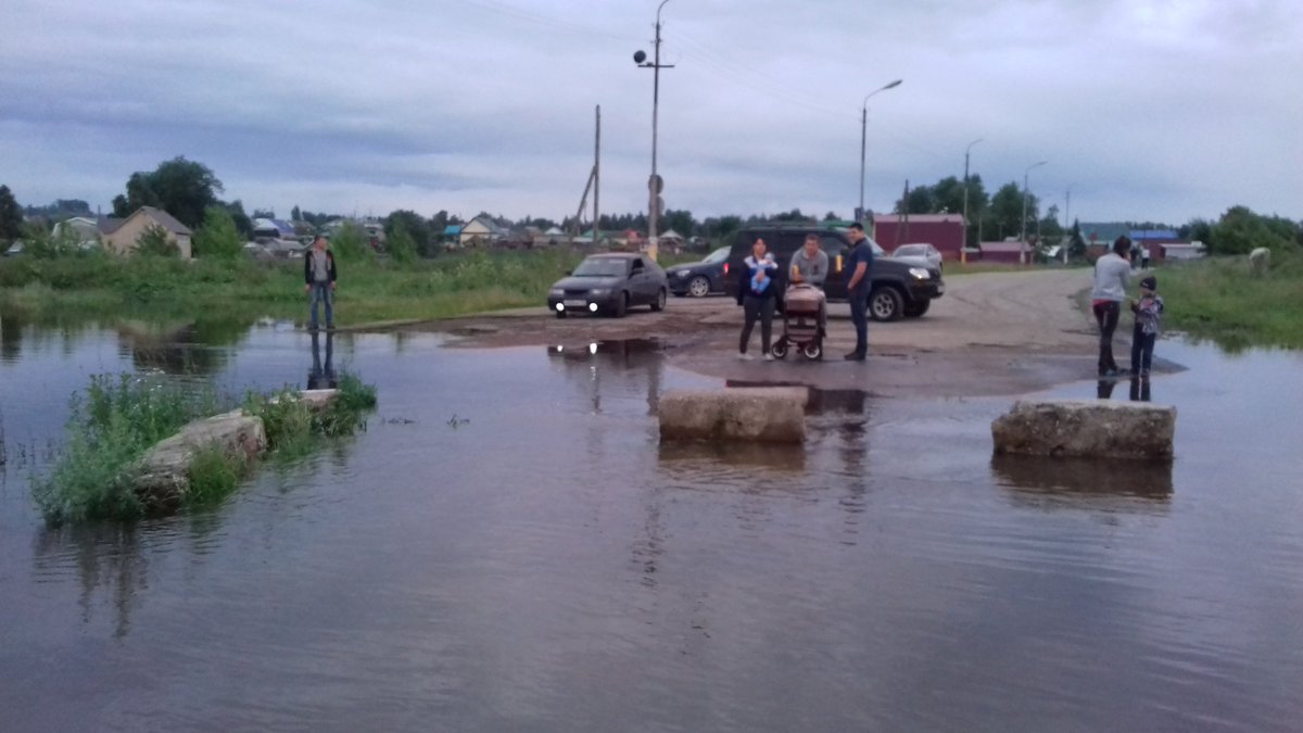 В Ишеевке полностью затопило мост Улпресса - все новости Ульяновска