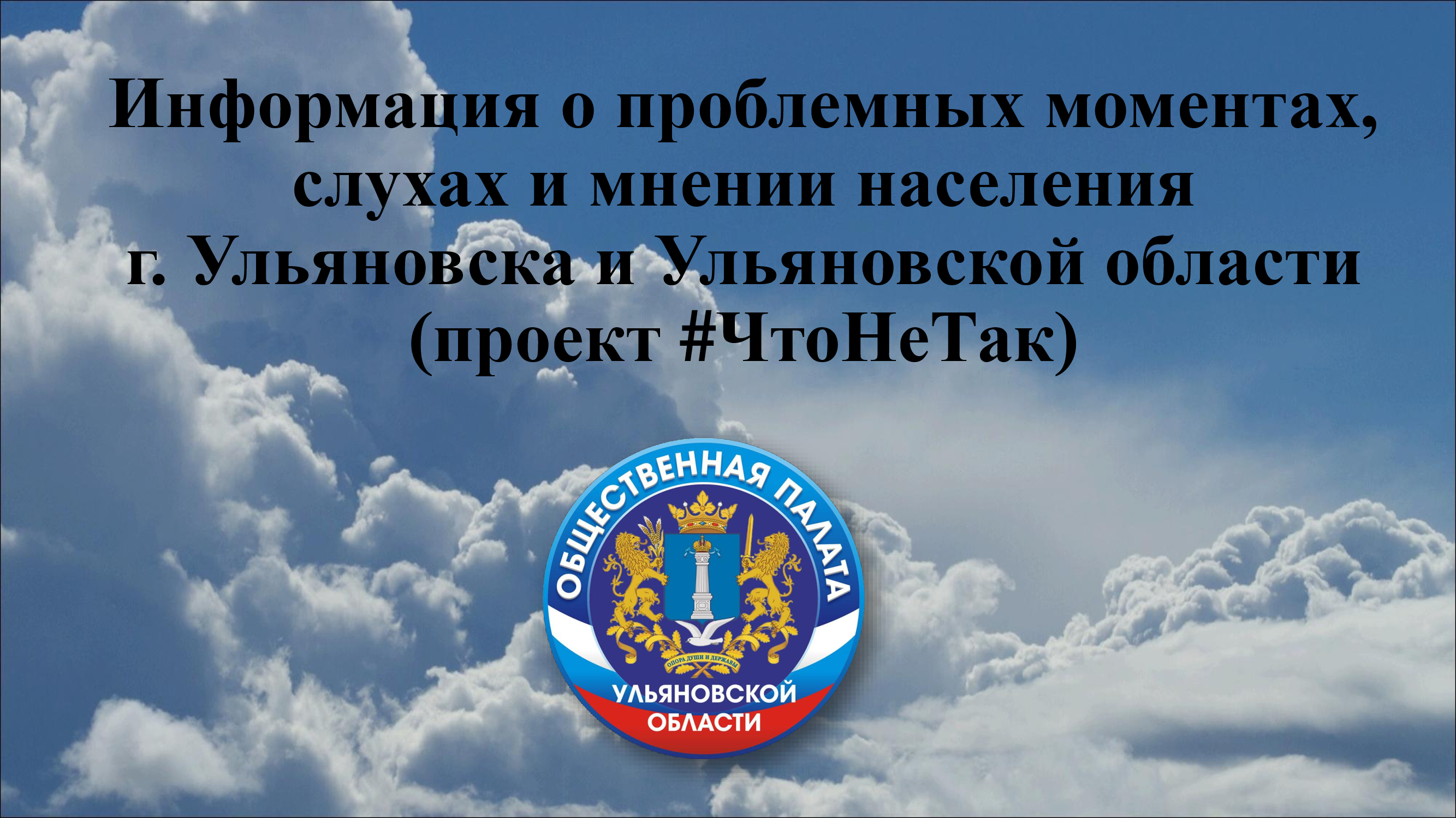 Что не так?». Мониторинг проблем от Общественной палаты Улпресса - все  новости Ульяновска