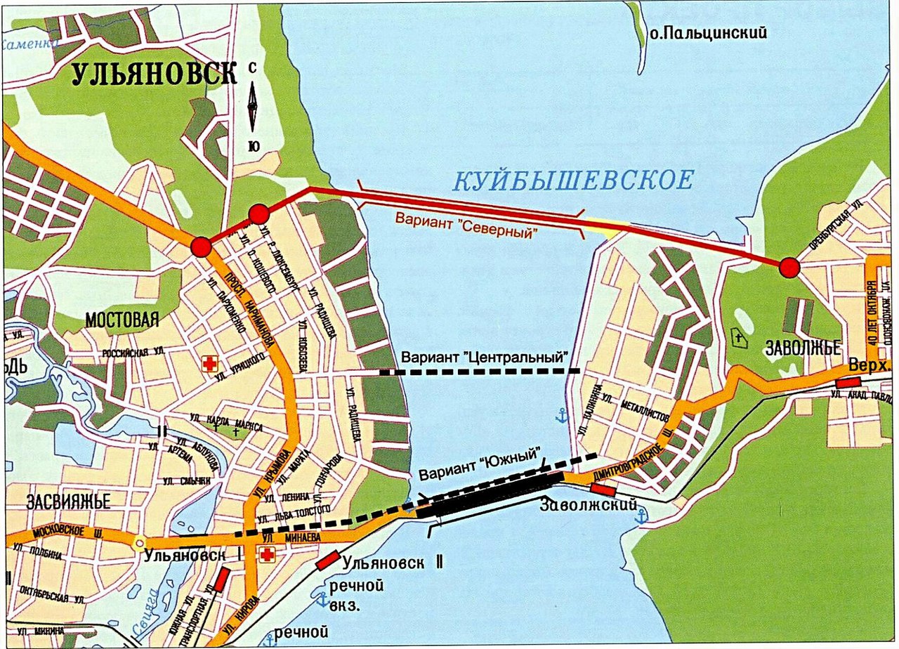 Карта дорог ульяновск - 95 фото