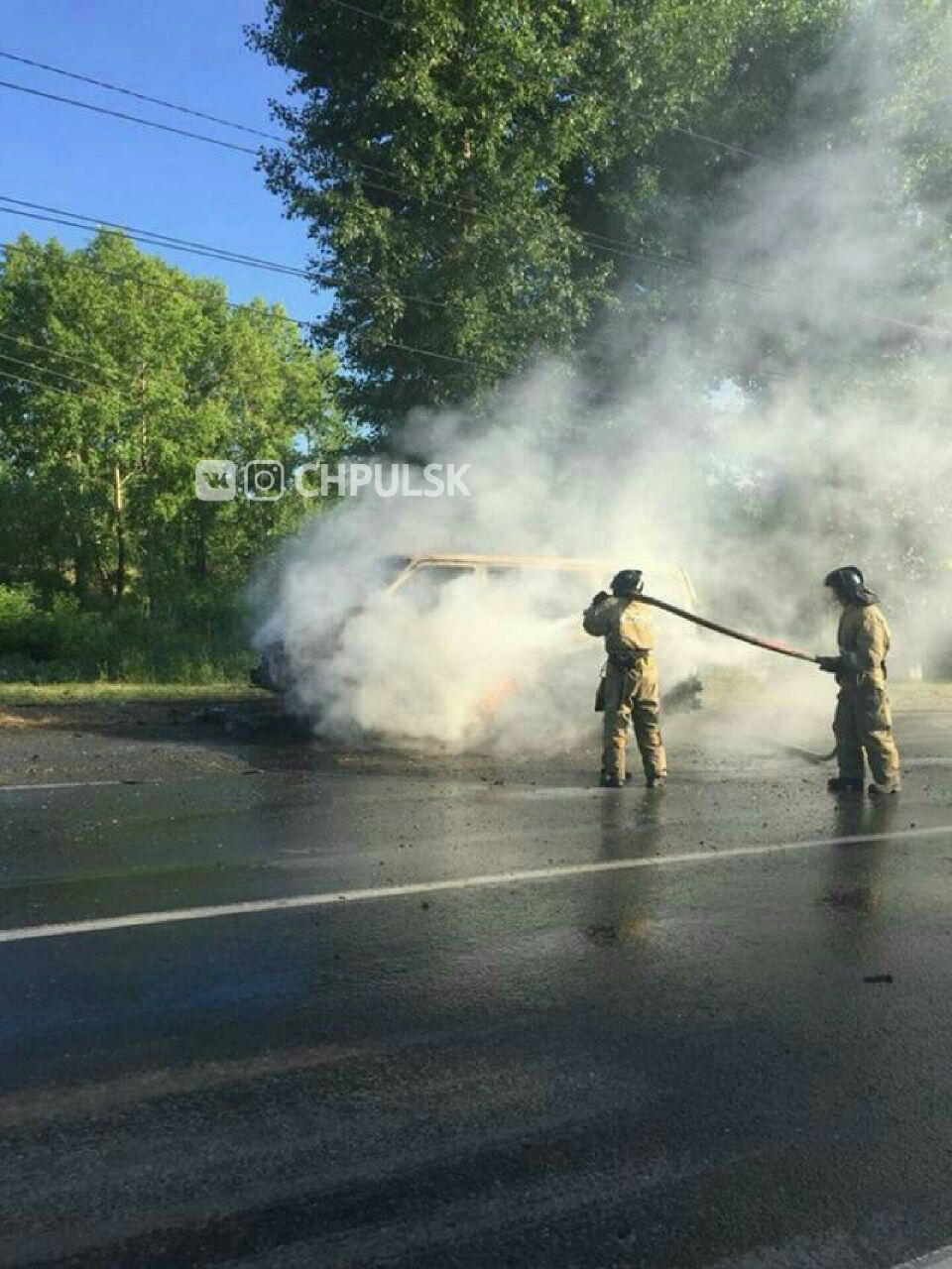 В Заволжье полностью сгорел «Транспортёр» Улпресса - все новости Ульяновска