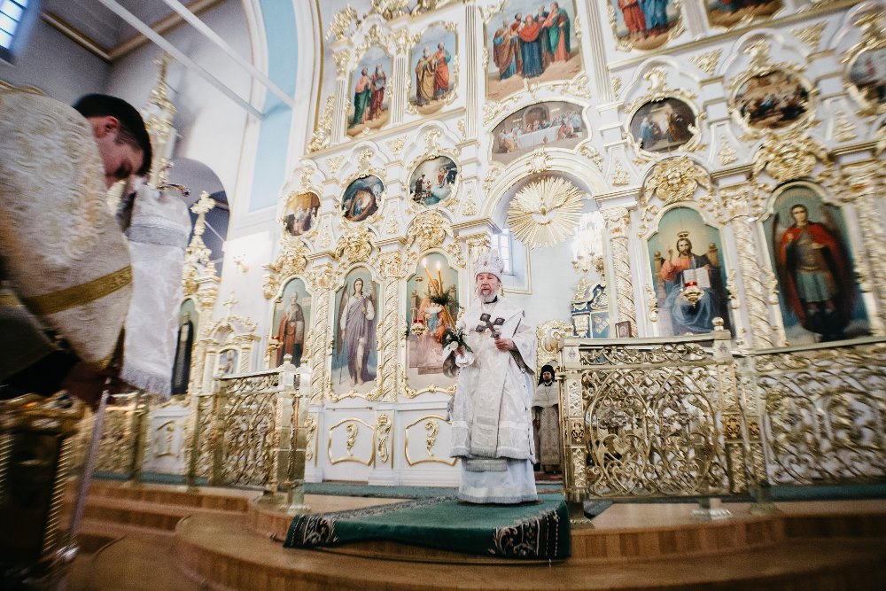 Вознесенский собор в Твери зимой