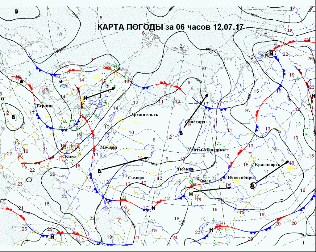 Глобальная карта ветров