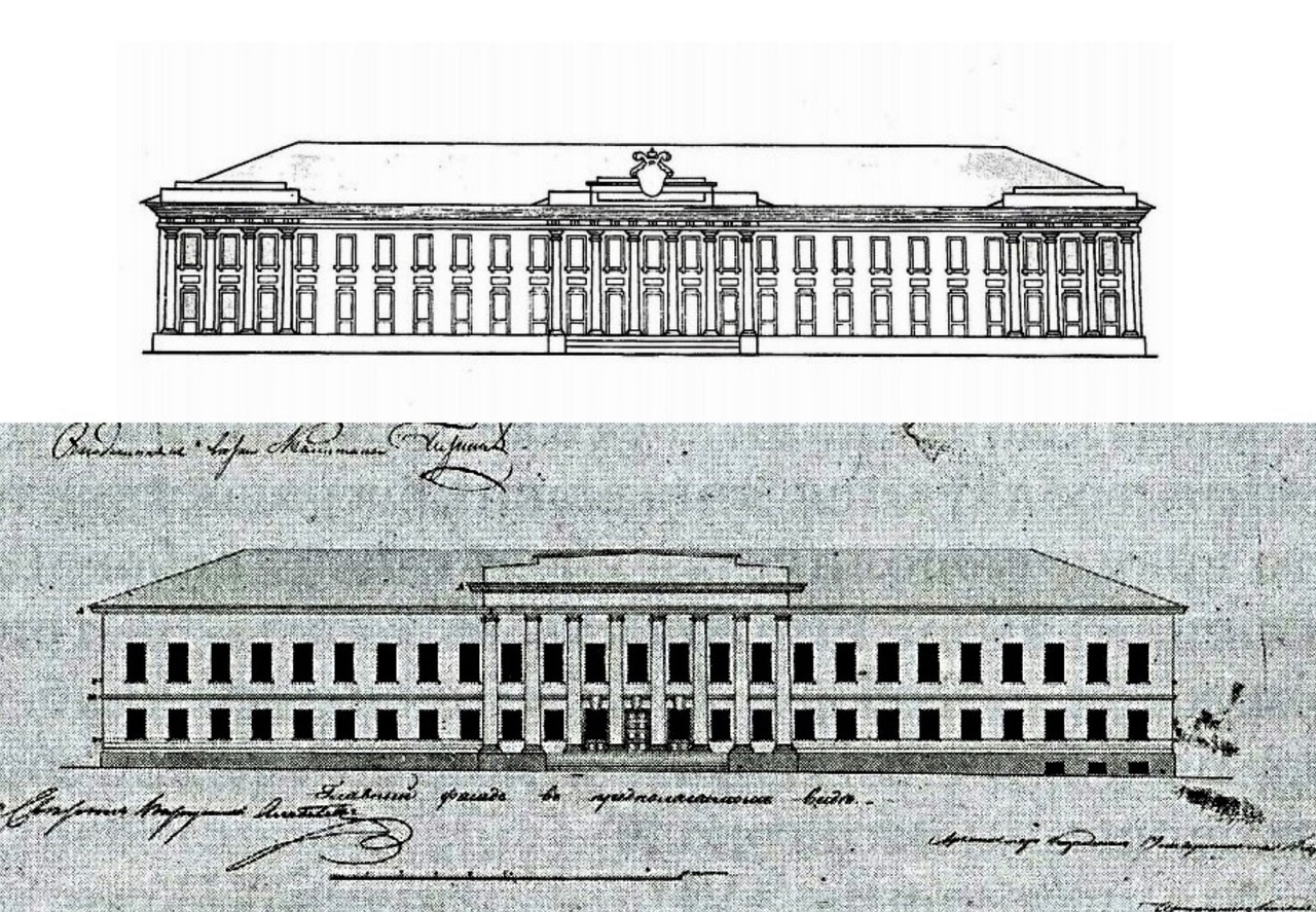 Здание московского университета архитектор казаков рисунок начала 19 века