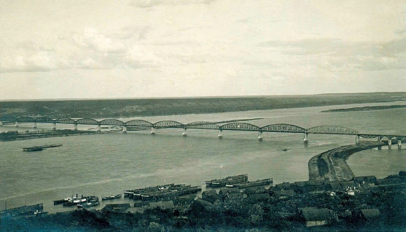 Императорский мост через Волгу Симбирск